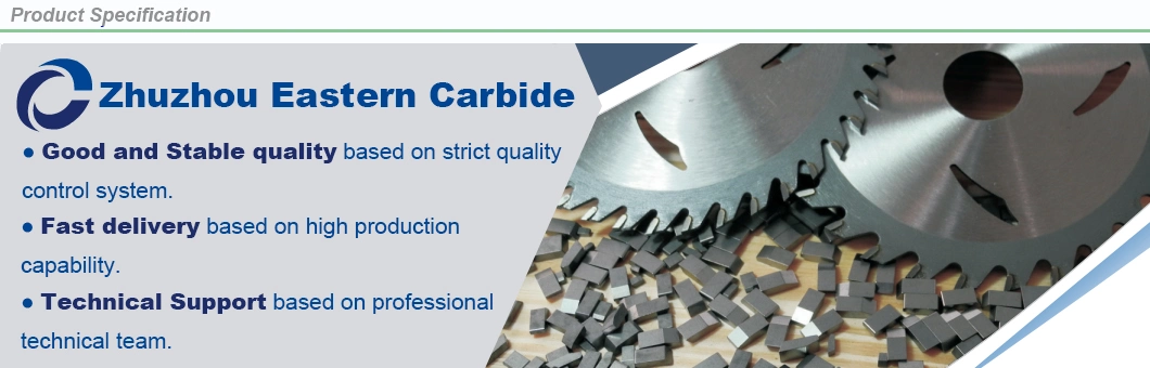 Cemented Tungsten Carbide Tips for Saw Blade Tipped Wood Working